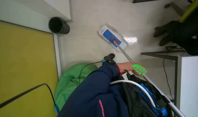 Mopping office floor: egocentric robotics sample
