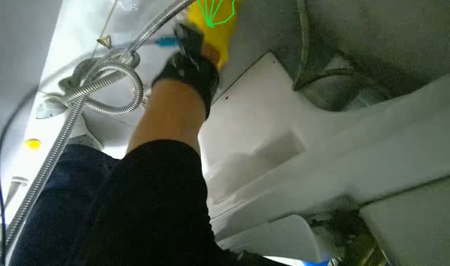 Wiping toilet with wet cloth: egocentric robotics sample