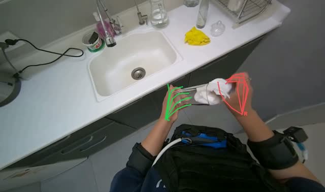 Drying glasses with paper towels: egocentric robotics sample