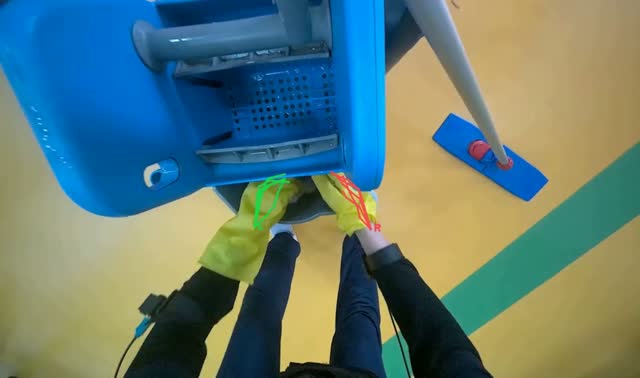 Wringing mop head: egocentric robotics sample