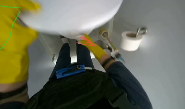 Cleaning toilet: egocentric robotics sample