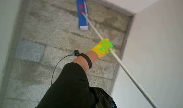 Mopping the floor: egocentric robotics sample