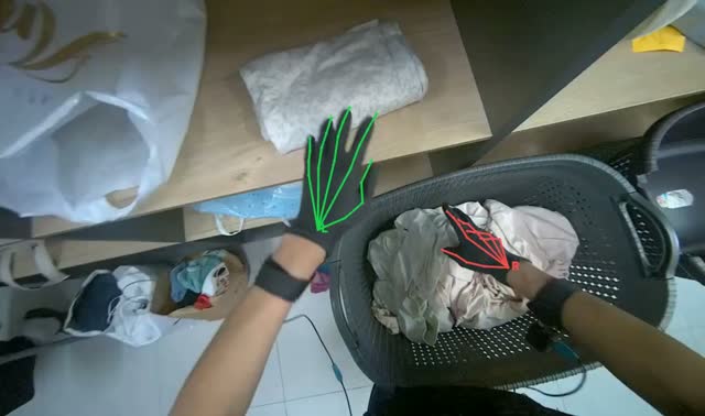 Folding and shelving laundry: egocentric robotics sample