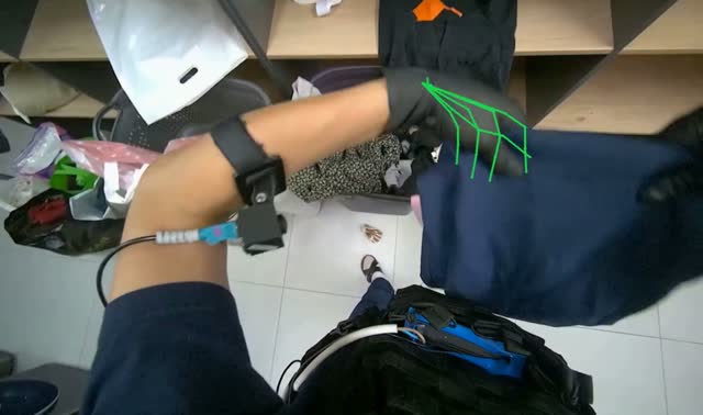 Folding and organizing laundry: egocentric robotics sample