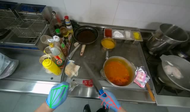 Adding noodles to boiling water: egocentric robotics sample