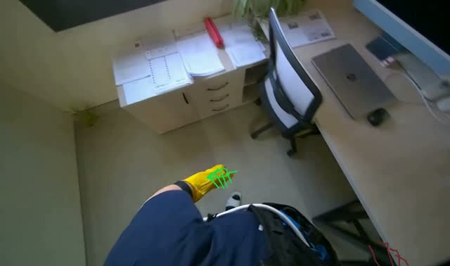 Wiping office furniture and equipment: egocentric robotics sample