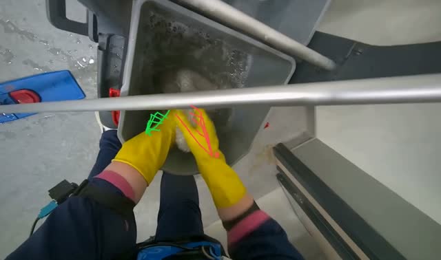 Cleaning mop head: egocentric robotics sample