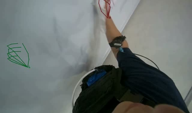 Wiping whiteboard: egocentric robotics sample