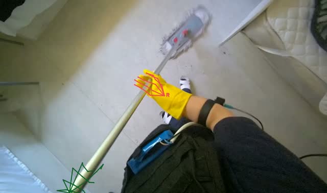 Mopping floors: egocentric robotics sample