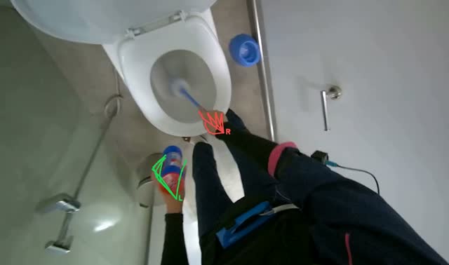 Cleaning toilet bowls: egocentric robotics sample