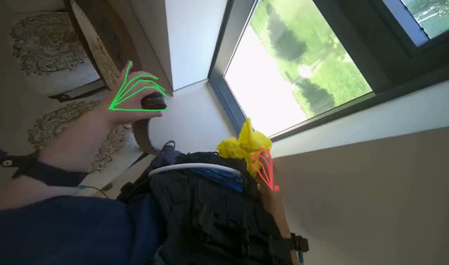 Preparing cloth and wiping furniture: egocentric robotics sample