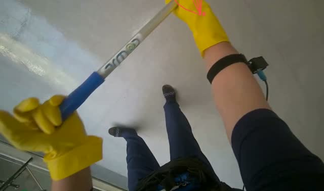 Mopping floor: egocentric robotics sample