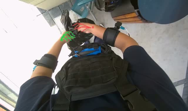 Disposing of trash: egocentric robotics sample