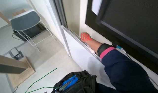 Cleaning whiteboard frame: egocentric robotics sample