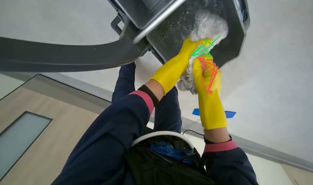 Wringing mop head: egocentric robotics sample