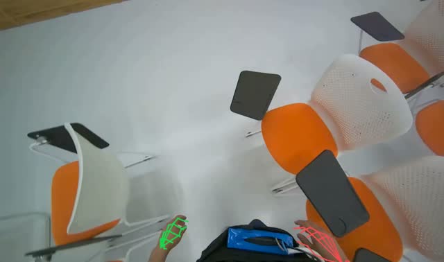 Arranging chairs and tabletops: egocentric robotics sample