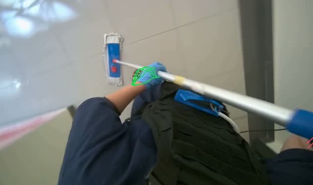 Mopping floor: egocentric robotics sample