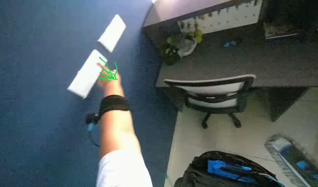 Mopping office floor: egocentric robotics sample