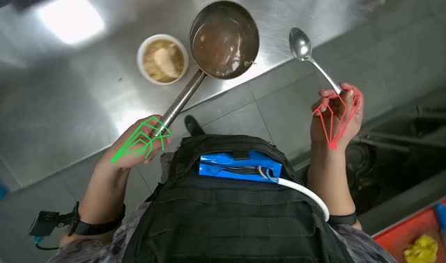 Finishing noodle dish preparation: egocentric robotics sample
