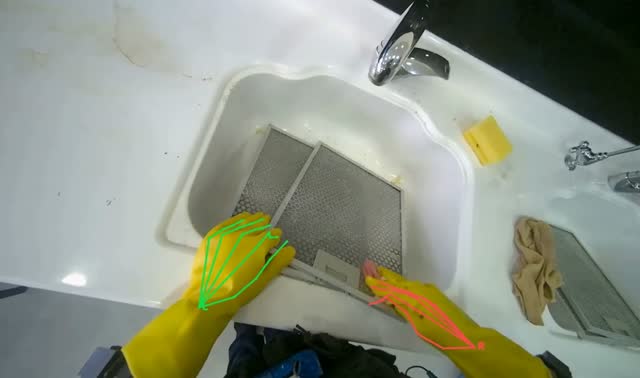 Scrubbing range hood filters: egocentric robotics sample