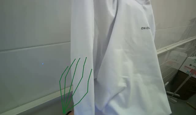 Putting on protective gear: egocentric robotics sample