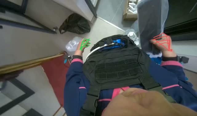 Unpacking items from blue bag: egocentric robotics sample