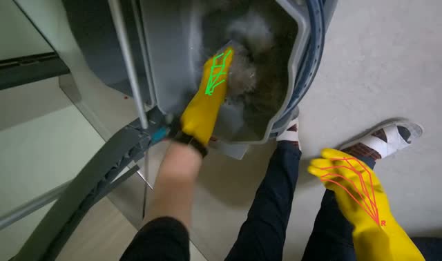 Preparing mop for floor cleaning: egocentric robotics sample