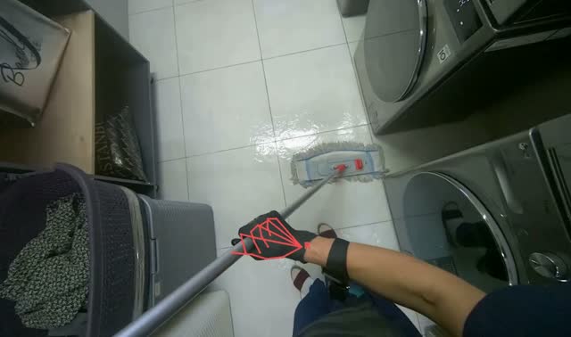 Mopping floor: egocentric robotics sample