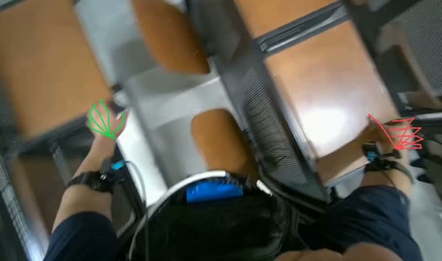Folding down classroom desks: egocentric robotics sample