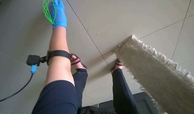 Changing mop head: egocentric robotics sample