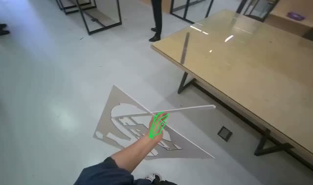 Sorting and disposing cardboard pieces: egocentric robotics sample