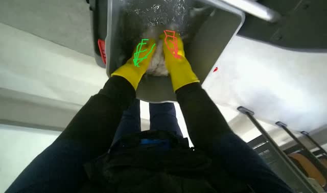 Washing and wringing mop head: egocentric robotics sample
