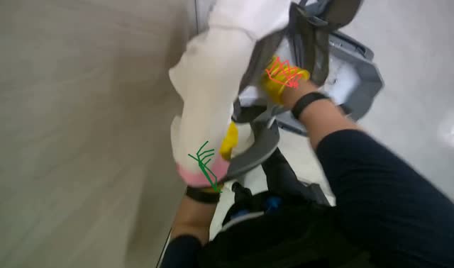 Wiping bathroom surfaces: egocentric robotics sample