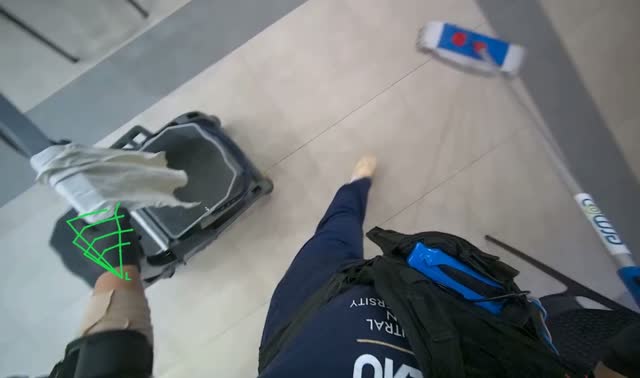 Mopping tiled floor: egocentric robotics sample