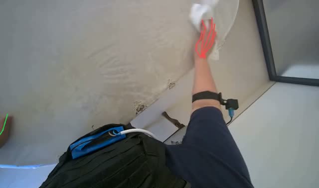 Cleaning table surface: egocentric robotics sample