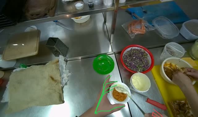 Preparing side dish in cup: egocentric robotics sample