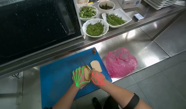 Slicing and Storing Bread: egocentric robotics sample
