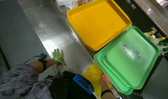 Cleaning kitchen workstation: egocentric robotics sample