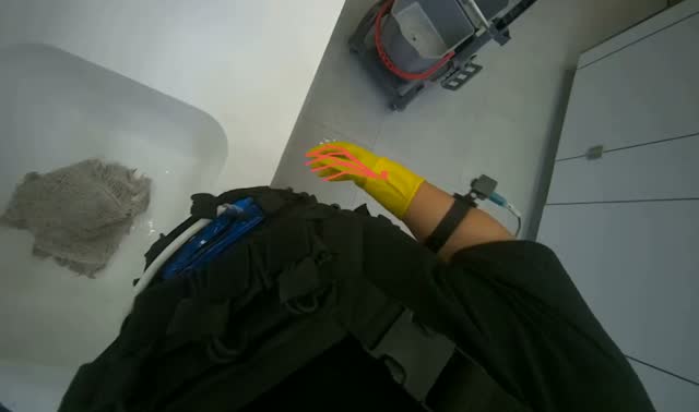 Removing protective gloves: egocentric robotics sample