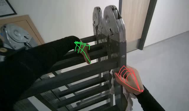 Folding ladder: egocentric robotics sample