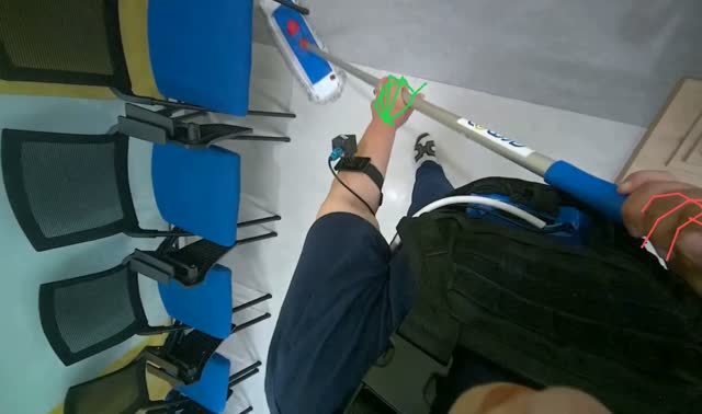 Mopping floor: egocentric robotics sample