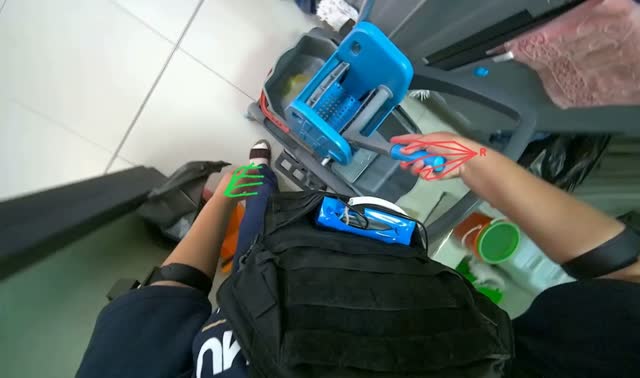 Preparing mop and bucket: egocentric robotics sample