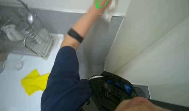 Wiping kitchen surfaces: egocentric robotics sample