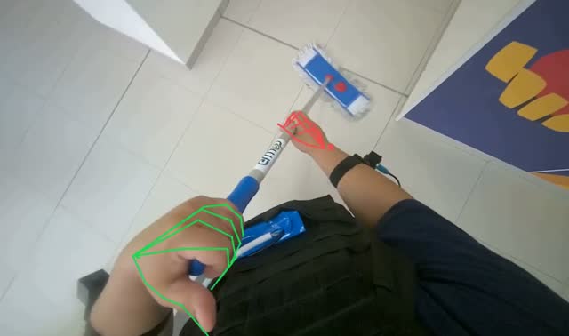 Mopping floor: egocentric robotics sample