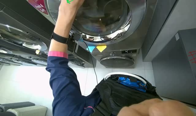 Unloading clothes from washing machine: egocentric robotics sample