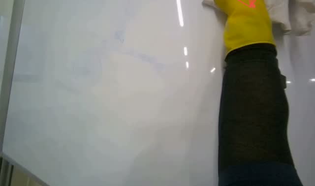 Wiping whiteboard: egocentric robotics sample