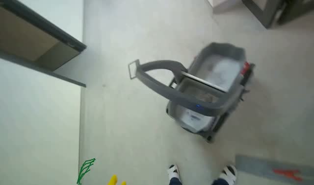 Preparing mop for cleaning: egocentric robotics sample