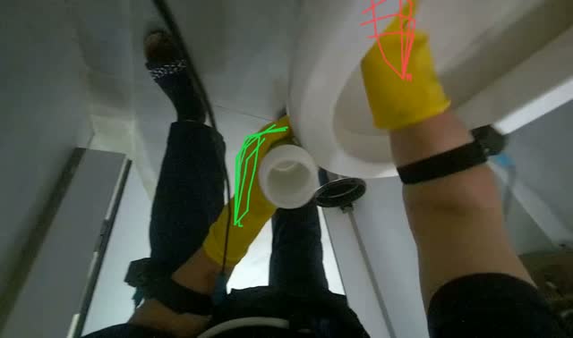 Cleaning toilet exterior: egocentric robotics sample