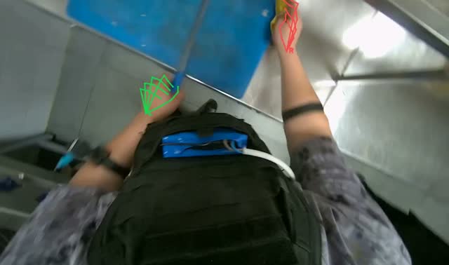 Wiping countertop and tools: egocentric robotics sample