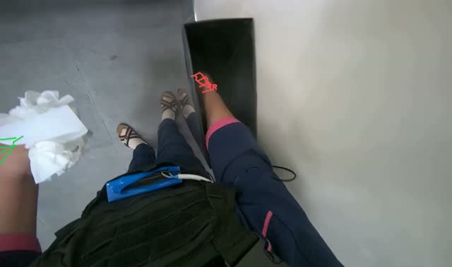 Collecting trash into bin: egocentric robotics sample